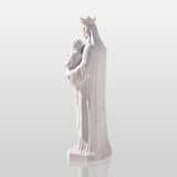 PREMIER Religious Marble Statue with the Virgin Mary Holding the Child Jesus Design Fit for Churches, Religious Parks or Courtyards PSM-110-Marble sculpture-PREMIER SCULPTURE
