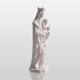 PREMIER Religious Marble Statue with the Virgin Mary Holding the Child Jesus Design Fit for Churches, Religious Parks or Courtyards PSM-110-Marble sculpture-PREMIER SCULPTURE
