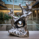 PREMIER Root Stainless Steel Sculpture with Modern Abstract Design for Hotel Hobbies or Luxury Apartments PSSS-249-Stainless Steel Sculpture-PREMIER SCULPTURE