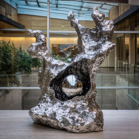 PREMIER Root Stainless Steel Sculpture with Modern Abstract Design for Hotel Hobbies or Luxury Apartments PSSS-249-Stainless Steel Sculpture-PREMIER SCULPTURE