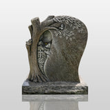 PREMIER Rural Tombstone Marble Sculpture with Beautiful Curved Tree Shape Ideal for Cemeteries or Memorial Gardens PSM-103-Marble sculpture-PREMIER SCULPTURE
