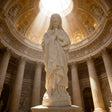 PREMIER Sacred Figure Marble Sculpture with Virgin Mary Design Fit for Churches, Chapel or Any Religious Sites PSM-106-Marble sculpture-PREMIER SCULPTURE