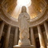 PREMIER Sacred Figure Marble Sculpture with Virgin Mary Design Fit for Churches, Chapel or Any Religious Sites PSM-106-Marble sculpture-PREMIER SCULPTURE