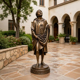 PREMIER Saint Juan Diego Statue in Warm Bronze for Courtyard, Church Entrance or Side Garden PSB-235-Bronze Sculpture-PREMIER SCULPTURE