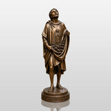 PREMIER Saint Juan Diego Statue in Warm Bronze for Courtyard, Church Entrance or Side Garden PSB-235-Bronze Sculpture-PREMIER SCULPTURE