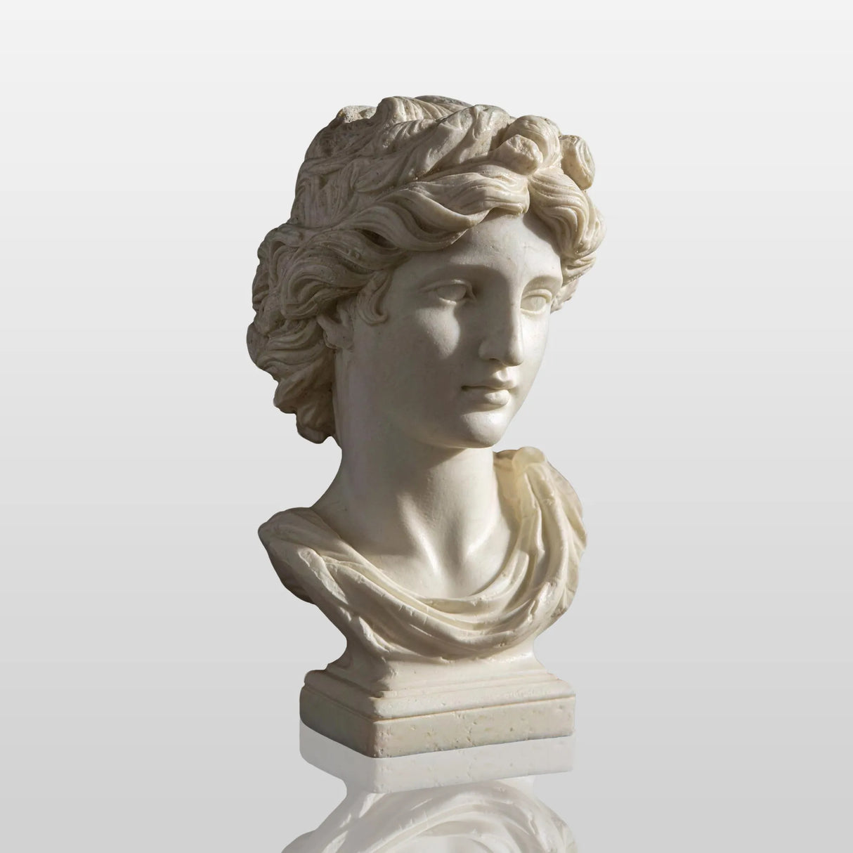 PREMIER Serene Lady Marble Bust Statue with Soft Expression for Sturdy, Living Room or Indoor Display Areas PSM-113-Marble sculpture-PREMIER SCULPTURE