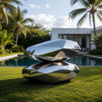PREMIER Stacked Stone Sculpture in Stainless Steel for Villa Gardens, Poolsides, Plazas or Any Outdoor Art Spaces PSSS-264-Stainless Steel Sculpture-PREMIER SCULPTURE