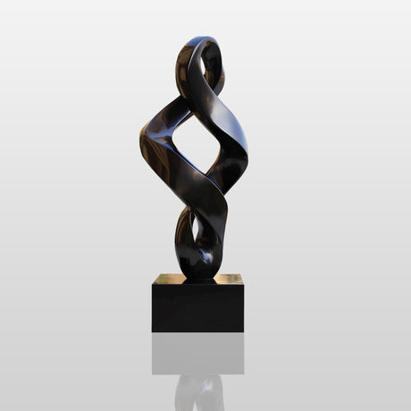PREMIER Stainless Steel Abstract Twist Sculpture with a Flowing Design for Modern Indoor Spaces PSSS-192-Stainless Steel Sculpture-PREMIER SCULPTURE