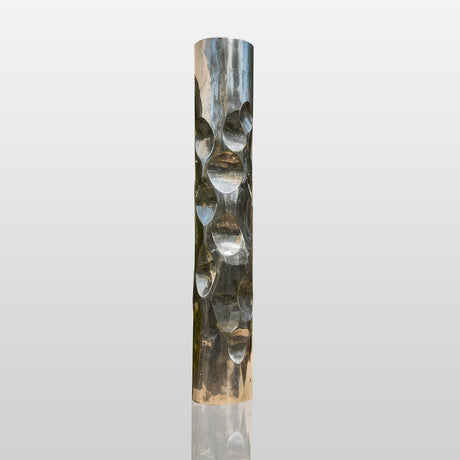 PREMIER Stainless Steel Column Sculpture with Modern Abstract Design Perfect for Courtyards or Pathways PSSS-223-Stainless Steel Sculpture-PREMIER SCULPTURE