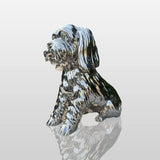 PREMIER Stainless Steel Dog Sculpture with Polished Finish for Living Rooms, Entrances and Modern Home PSSS-172-Stainless Steel Sculpture-PREMIER SCULPTURE