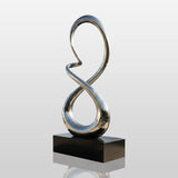 PREMIER Stainless Steel Loop Sculpture for Gardens, Entryways and Landscaped Walkways PSSS-175-Stainless Steel Sculpture-PREMIER SCULPTURE