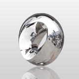PREMIER Stainless Steel Ring Sculpture with Mirror Polished Finish for Coastal Gardens and Outdoor Spaces PSSS-191-Stainless Steel Sculpture-PREMIER SCULPTURE