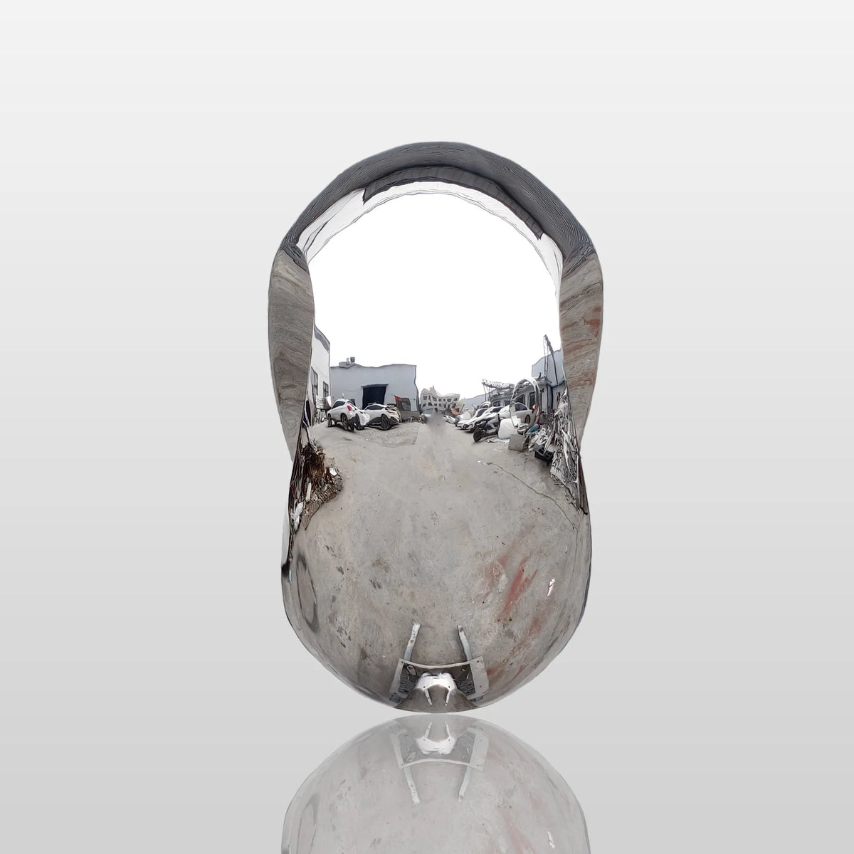 PREMIER Stainless Steel Ring Sculpture with Mirror Polished Finish for Coastal Gardens and Outdoor Spaces PSSS-191-Stainless Steel Sculpture-PREMIER SCULPTURE