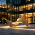 PREMIER Stainless Steel Sculpture in Flowing Design for Building Entrances, Corporate Plazas or Public Settings PSSS-269-Stainless Steel Sculpture-PREMIER SCULPTURE