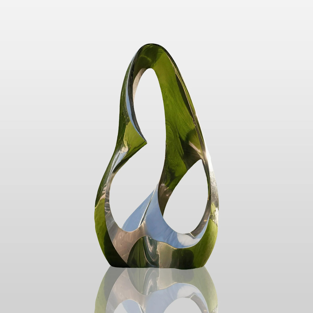 PREMIER Stainless Steel Sculpture with Abstract Ring Design for Lakeside, Villas Lawns or Garden Landscapes PSSS-253-Stainless Steel Sculpture-PREMIER SCULPTURE