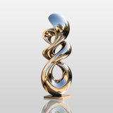 PREMIER Stainless Steel Sculpture with Swirling Loop Design for Home Entry, Poolside or Public Plaza PSSS-320-Stainless Steel Sculpture-PREMIER SCULPTURE