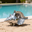 PREMIER Stainless Steel Seashell Sculpture with Mirror Polished Design for Poolside and Garden Decor PSSS-197-Stainless Steel Sculpture-PREMIER SCULPTURE