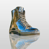 PREMIER Stainless Steel Shoe Sculpture with Mirror Polished Design for Public Art and Outdoor Spaces PSSS-200-Stainless Steel Sculpture-PREMIER SCULPTURE