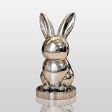 PREMIER Stainless Steel Table Top Sculpture with Cute Rabbit Design for Entry Console, Vanity or Window Sill PSSS-305-Stainless Steel Sculpture-PREMIER SCULPTURE