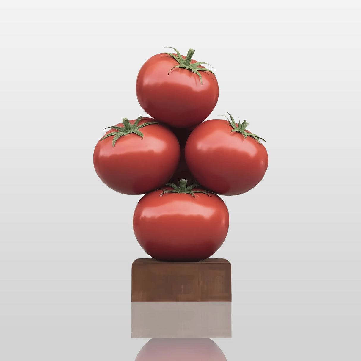 PREMIER Stainless Steel Tomato Sculpture for Public Art Installations and Commercial Spaces PSSS-206-Stainless Steel Sculpture-PREMIER SCULPTURE