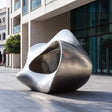 PREMIER Stainless Steel Abstract Sculpture in Fluid Form for Contemporary Outdoor and Indoor Spaces PSSS-159-Stainless Steel Sculpture-PREMIER SCULPTURE
