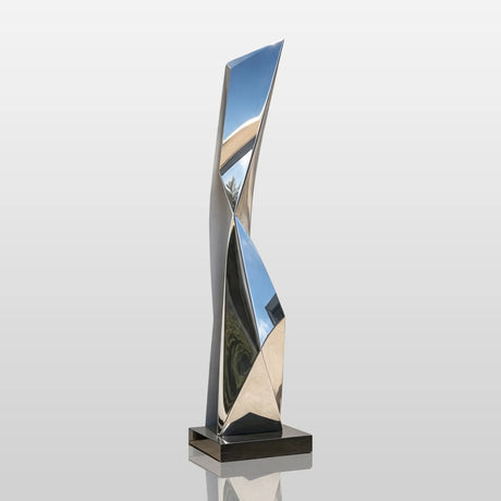 PREMIER Tall Stainless Steel Sculpture for Courtyard, Hotel or Home Garden PSSS-331-Stainless Steel Sculpture-PREMIER SCULPTURE