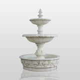 PREMIER Three Tier Marble Fountain for Front Yard, Garden, Lake Shore and Urban Plaza PSFM-019-Marble sculpture-PREMIER SCULPTURE