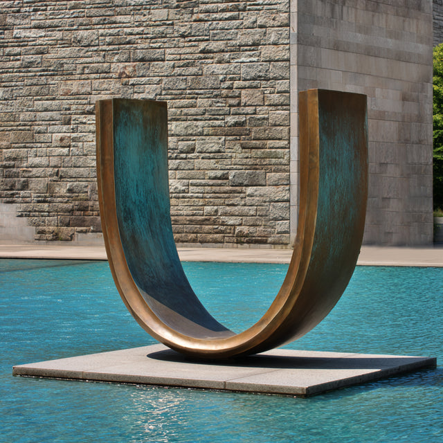 PREMIER U Shape Bronze Sculpture with Minimalist and Abstract Style Ideal for Parks and Modern Exhibition Spaces PSB-145-Bronze Sculpture-PREMIER SCULPTURE