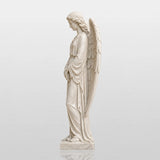 PREMIER White Marble Angel Statue for Entry Hall, Grand Foyer, Hotel Lobby or Church PSM-173-Marble sculpture-PREMIER SCULPTURE