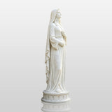 PREMIER White Marble Statue with Virgin Mary Design for Home Garden, Church or Urban Square PSM-192-Marble sculpture-PREMIER SCULPTURE
