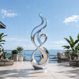 PREMIER Abstract Modern Sculpture in Stainless Steel for Plaza or Landscape Decor PSSS-274-Stainless Steel Sculpture-PREMIER SCULPTURE