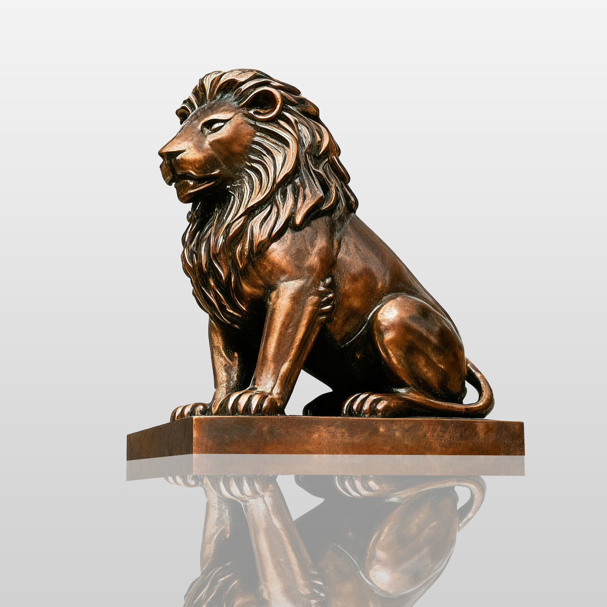 PREMIER Classic Guardian Lion Bronze Statue for Luxury Estate Gate Decor PSB-152-Bronze Sculpture-PREMIER SCULPTURE