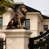 PREMIER Classic Guardian Lion Bronze Statue for Luxury Estate Gate Decor PSB-152-Bronze Sculpture-PREMIER SCULPTURE