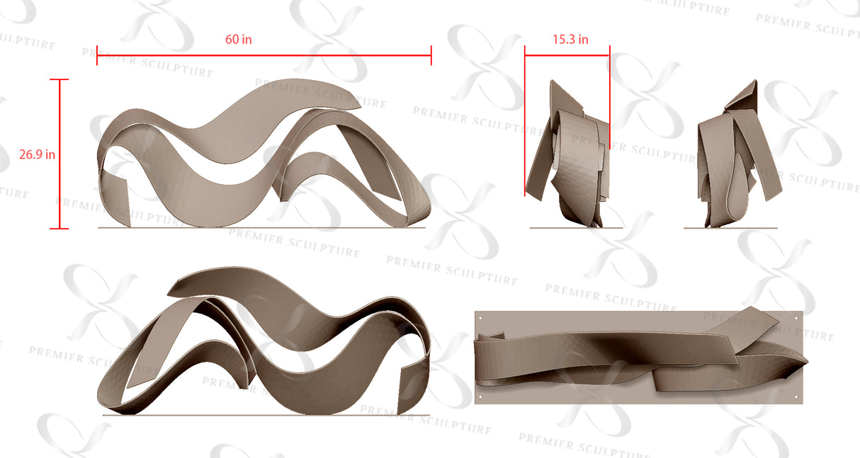 PREMIER Custom Outdoor Sculpture PSSS-050——50% Deposit payment for Lucy Mitchell