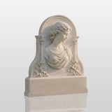 PREMIER Marble Victorian Style Angel Tombstone for Cemetery or Indoor Remembrance PSM-158