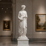 PREMIER Neoclassical Marble Female Sculpture for Luxury Home and Garden Decor PSM-136-Marble sculpture-PREMIER SCULPTURE