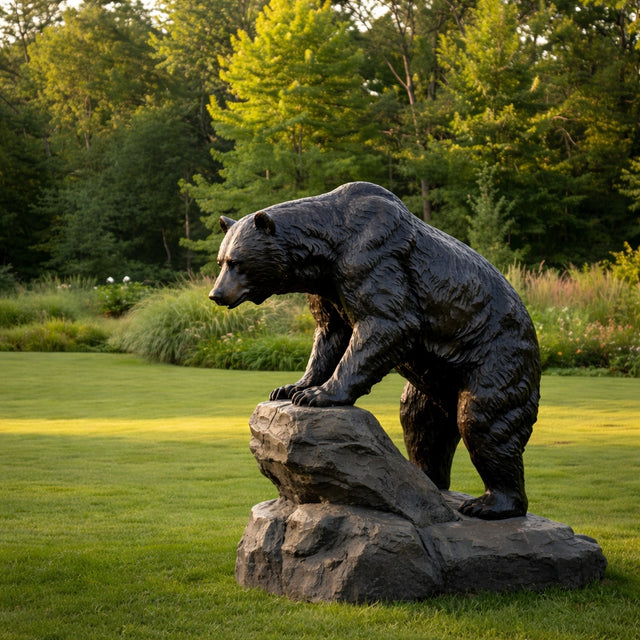 PREMIER Realistic Bear Bronze Sculpture for Outdoor Garden Decor PSB-155-Bronze Sculpture-PREMIER SCULPTURE