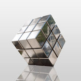 PREMIER Rubik's Cube Sculpture in Stainless Steel for Plaza or Hotel Decor PSSS-215-Stainless Steel Sculpture-PREMIER SCULPTURE