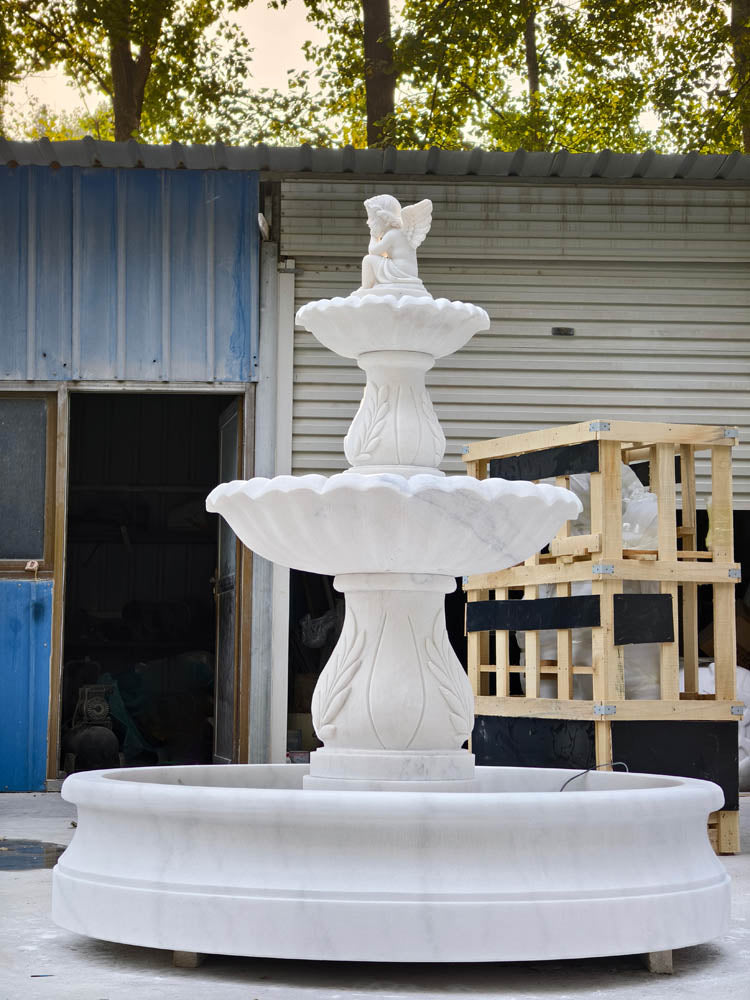 PREMIER Custom Marble Cherub Fountain PSFM- 012-#PRS1372-Rest of Payment Custom Link forKellie J Pierce
