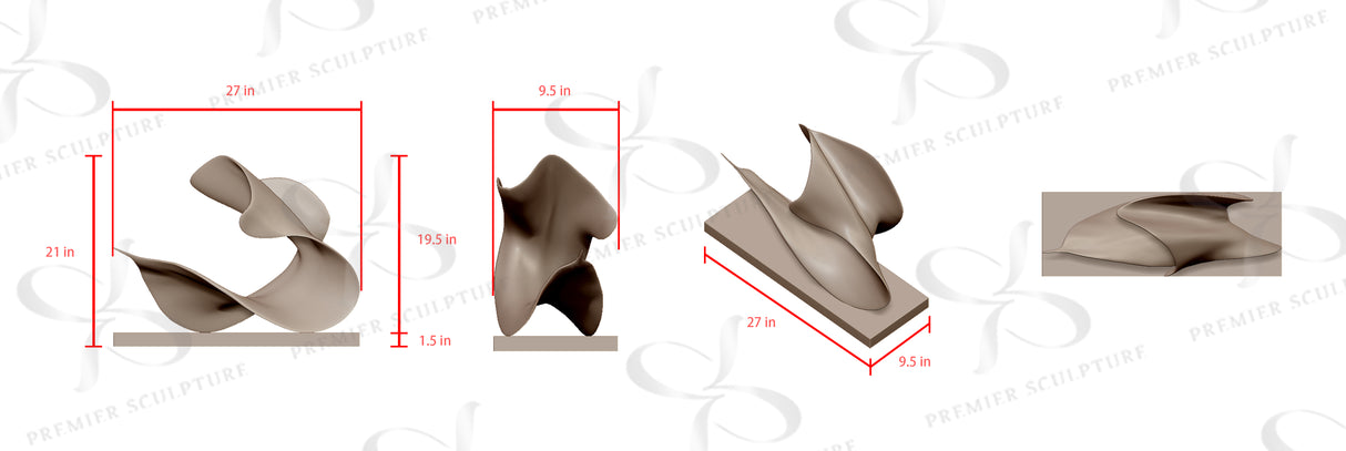 PREMIER Modern Home Decor Abstract Sculpture PSB-029-Custom Link for Jeffrey Einhorn