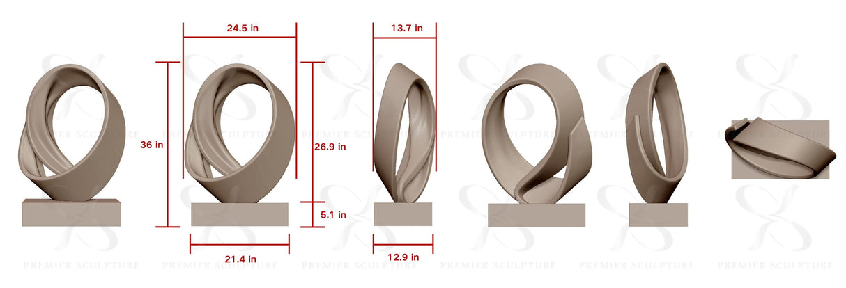 PREMIER Outdoor Garden Sculpture Bronze Art Modern Abstract Sculpture PSB-043—Custom Link for Gabby Girves