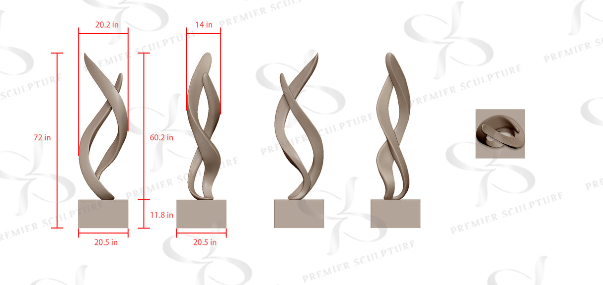 PREMIER Luxury Bronze Artwork Modern Sculpture PSB-052—Custom Link for Greg Farley