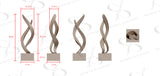 PREMIER Luxury Bronze Artwork Modern Sculpture for Outdoor Garden or Patio PSB-052 -Custom Link for Gordon Campbell
