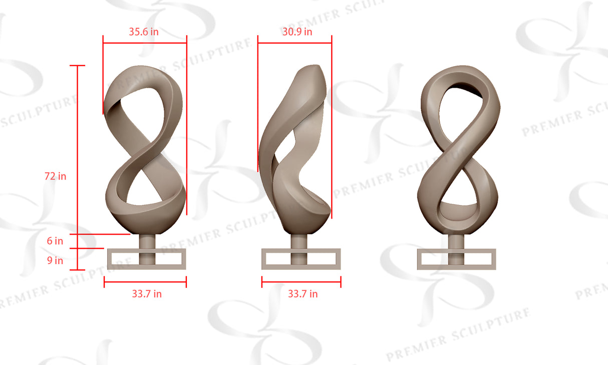 PREMIER Infinity Bronze Sculpture PSB-061—Custom Link for Charlie Kolenski