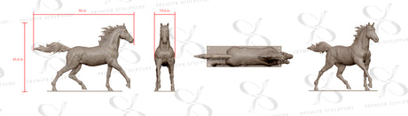 PREMIER Custom Horse Sculpture PSB-073, PSB-074-Custom Link for Charles Cartwright