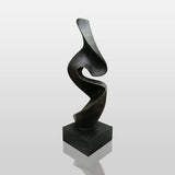 PREMIER Bronze Abstract Sculpture Fluid Modern Art for Gardens, Hotels, and Architectural Spaces PSB-089