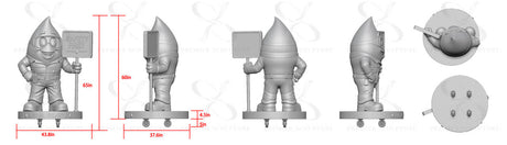 PREMIER Custom Fiberglass Sculpture PSC-055 (With Casters and Acrylic Lens Only) —— Custom Link for Angelia Sayasing