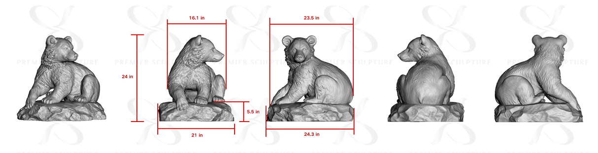 PREMIER Custom Small Bear Sculpture PSC-069——Custom Link for Jeannie Larsen