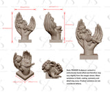 PREMIER Little Angel Marble Sculpture 27.6"W x 40"H x 24.7"D PSIS-002-Marble sculpture-PREMIER SCULPTURE