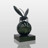 PREMIER Polished Stainless Steel Insect Sculpture 34.7"W x 67.9"H x 32.8"D PSIS-005-Stainless Steel Sculpture-PREMIER SCULPTURE